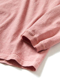 TEE SHIRT L/S POCKET CREW P-CORAL / GOOD ON