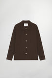 Découvrez la chemise en seersucker  zander légère, élégante et parfaite pour l’été. Style casual chic avec tissu respirant et coupe parfaite. coton gaufré marron