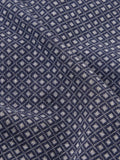 GILET EN COTON BLEU MOTIFS BLANC  UNIVERSAL WORKS