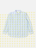 LAZY DAY SHIRT POP STRIPE BLUE UNIVERSAL WORKS HOMME NOUVELLE COLLECTION VERSAILLES