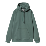 SWEAT A CAPUCHE HOODIE VERT CHASE CARHARTT HOMME COUPE AMPLE FEMME MIXTE PRINTEMPS ETE SS25 CONFORT CHAUD COTON VERSAILLES BOUTIQUE 78 YVELINES