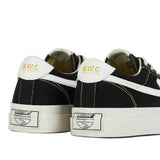 CHAUSSURE EN TOILE NOIR LOGO BLANC STEPNEY Sneakers, chaussures, baskets, Art, streetwear, minimaliste, graphique, Unisexe, homme, femme, mode urbaine