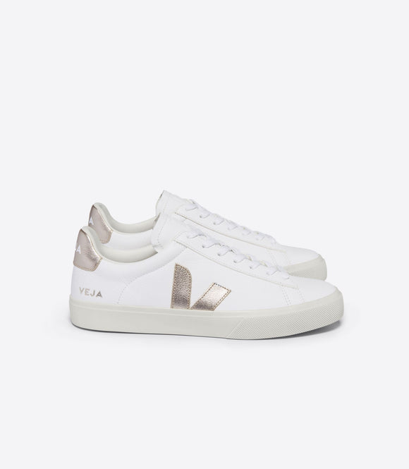 BASKET CAMPO EXTRA WHITE PLATINE VEJA 
