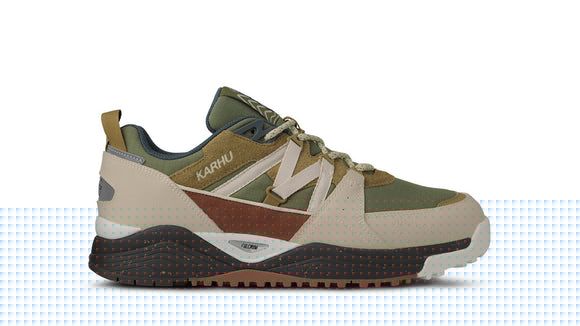 FUSION XC WHITE CAP GREY KARHU Sneakers rétro running Baskets vintage Sneakers scandinaves Confort et performance Chaussures running lifestyle Look casual sportif