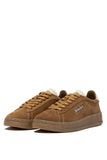 SHOES DE COULEUR MARRON EN SUEDE AVEC CES LACETS PLATS AUTRY ACTION SHOES 