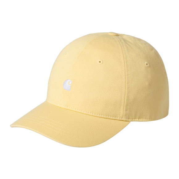 CASQUETTE JAUNE CARHARTT LOGO BLANC HOMME FEME MEN WOMEN ETE PRINTEMPS CONFORT LEGER STYLE MODE CAP HAUT COLLECTION SS25 VERSAILLES BOUTIQUE 