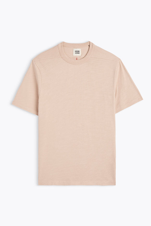 T-SHIRT RODGER EN COTON BIO SALMON PINK HOMECORE HOMME VERSAILLES LEGER POUR L ETE ET DECONTRACTE NOUVELLE COLLECTION