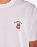 Focus sur l’imprimé Sarapiquí du T-shirt OLOW. Motif graphique inspiré de la faune et de la flore, imprimé avec une sérigraphie de qualité pour une tenue longue durée.