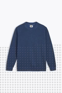 SWEAT COL ROND TERRY BLUE LAKE HOMECORE NOUVELLE COLLECTION CASUAL CHIC VERSAILLES HOMME LIGNE ROUGE DANS LE DOS