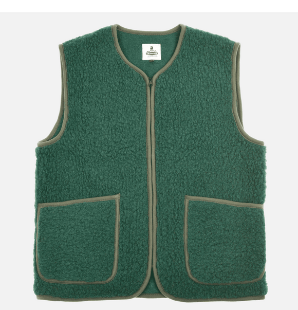 GILET LAINE PEPITCO DK GREEN COLDBREAKER